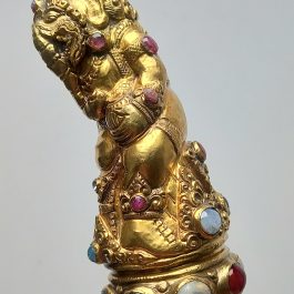 Ulu Bali Ganesha Gilded Silver Gemstones 1123