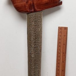 Keris Cirebon Lurus Ulu Tandok Rusa 1225