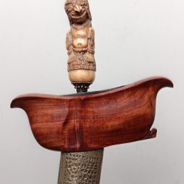 Keris Cirebon Lurus Ulu Tandok Rusa 1225