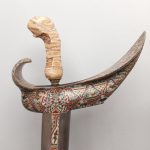 Keris Jawa Lurus Sungging Painted 0726 keris jawa lurus jalak sungging
