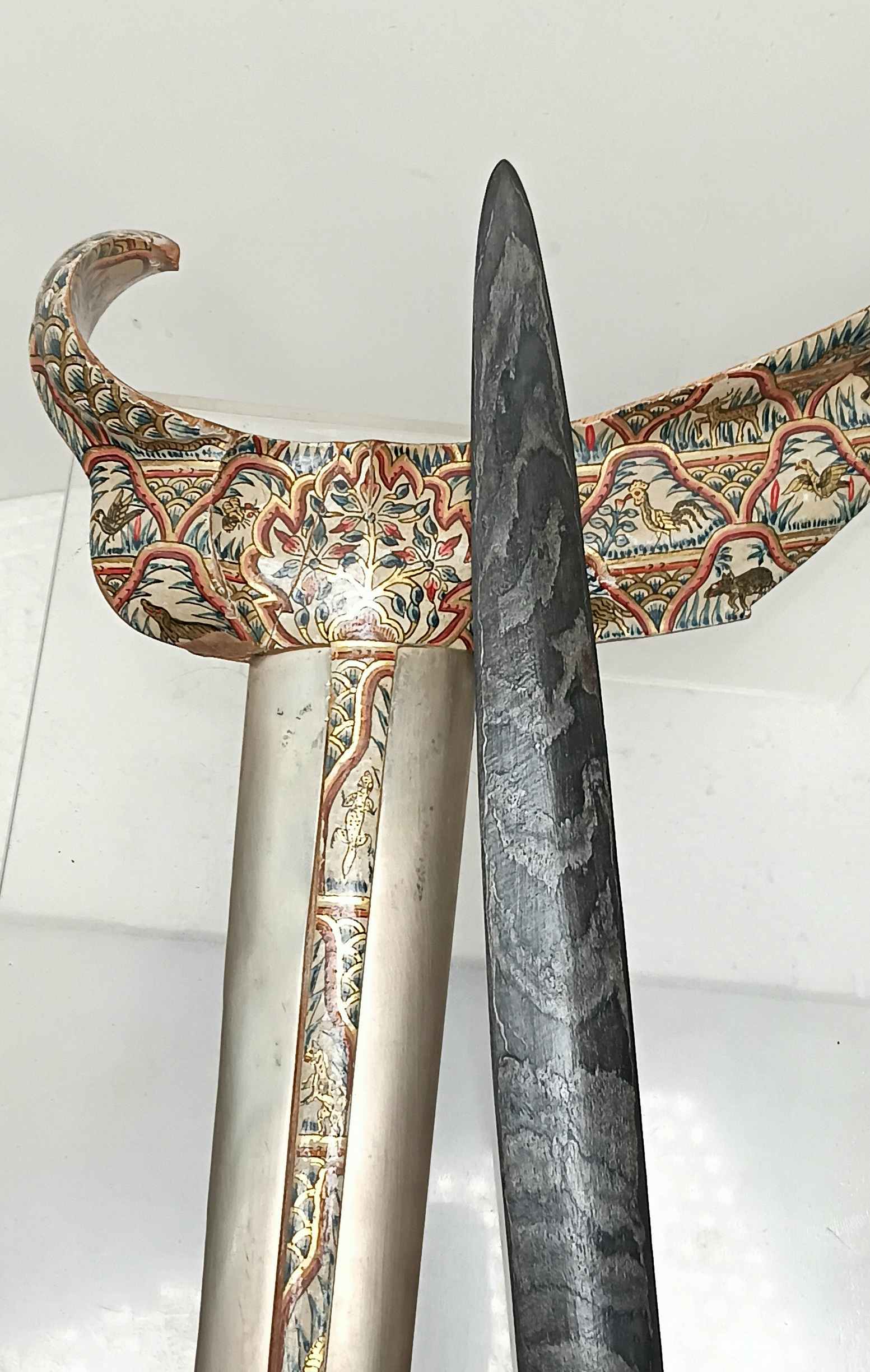 Keris Jawa Lurus Sungging Painted 0726 - Image 7