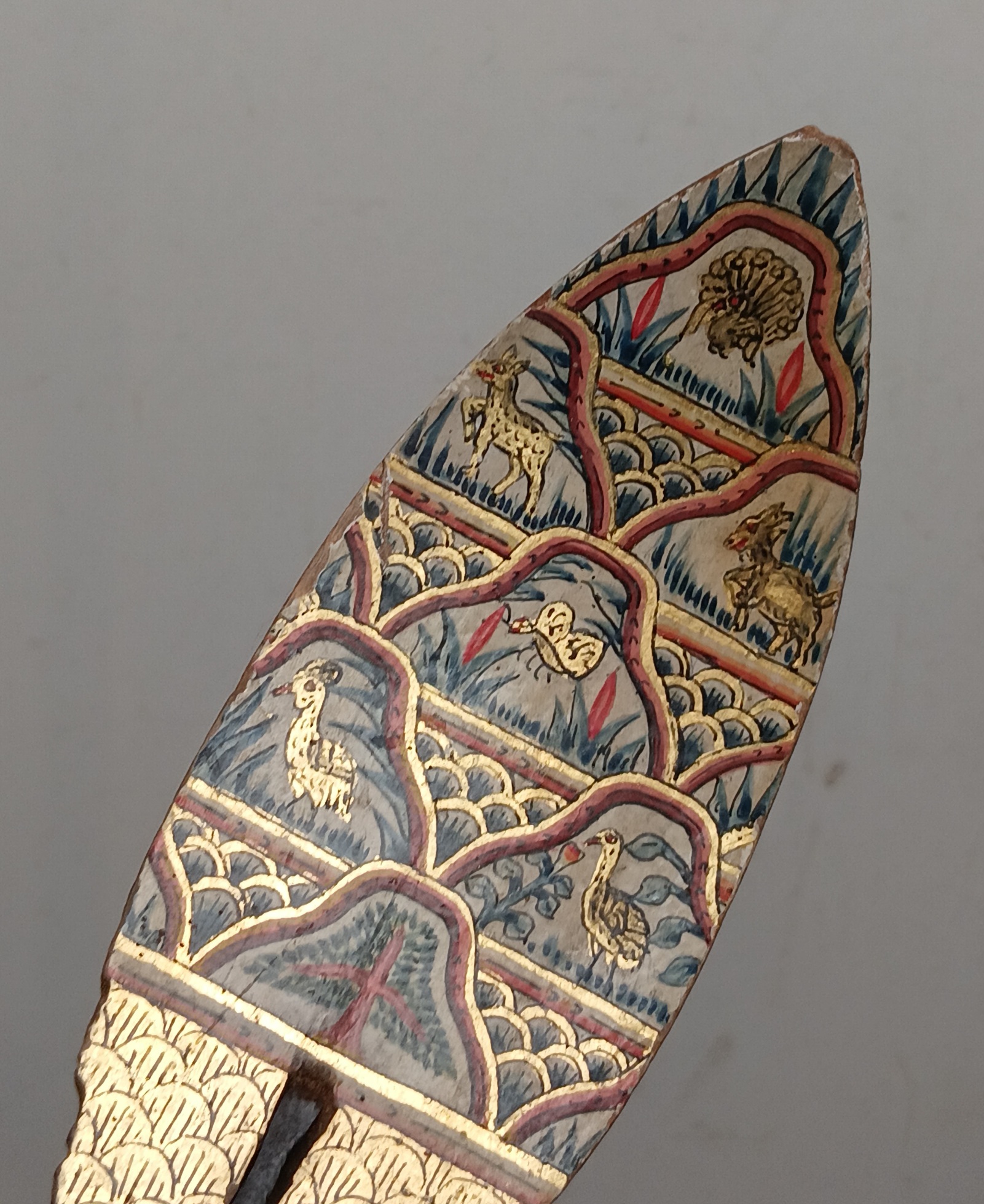 Keris Jawa Lurus Sungging Painted 0726 - Image 12