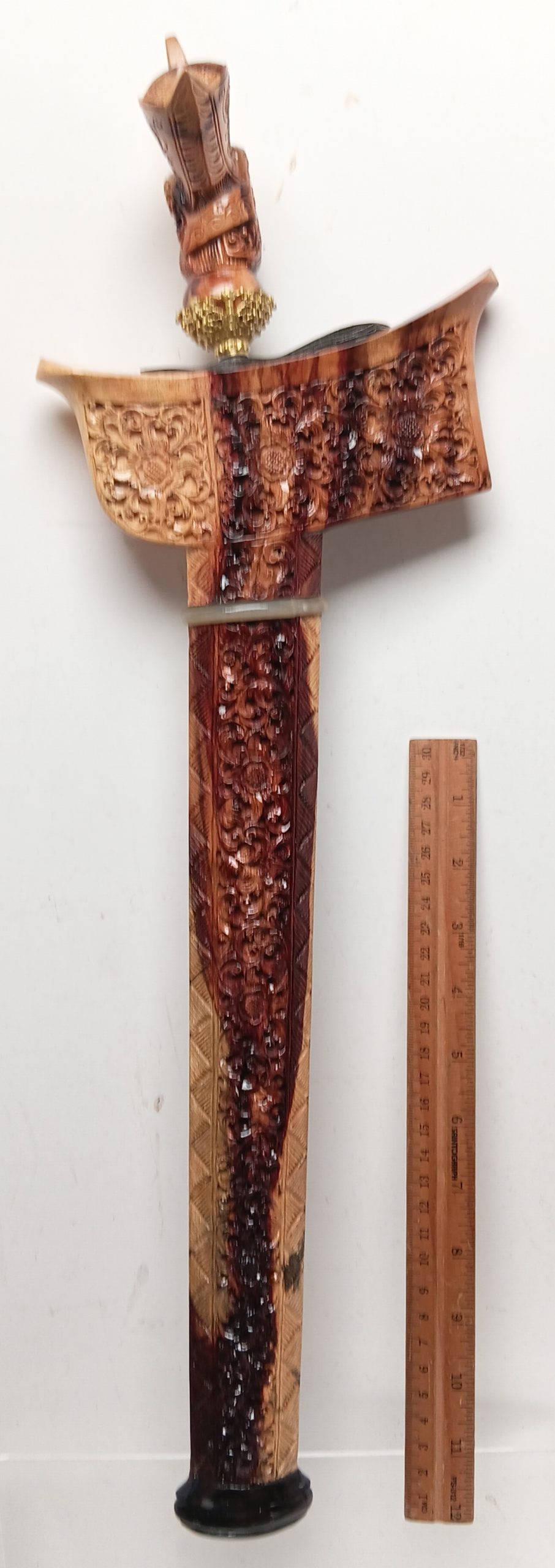Keris Melayu Terengganu Luk 7 Dwi Warna