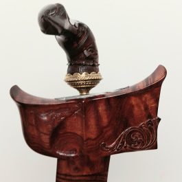 Keris Melayu Lurus Sepokal Dwi Warna