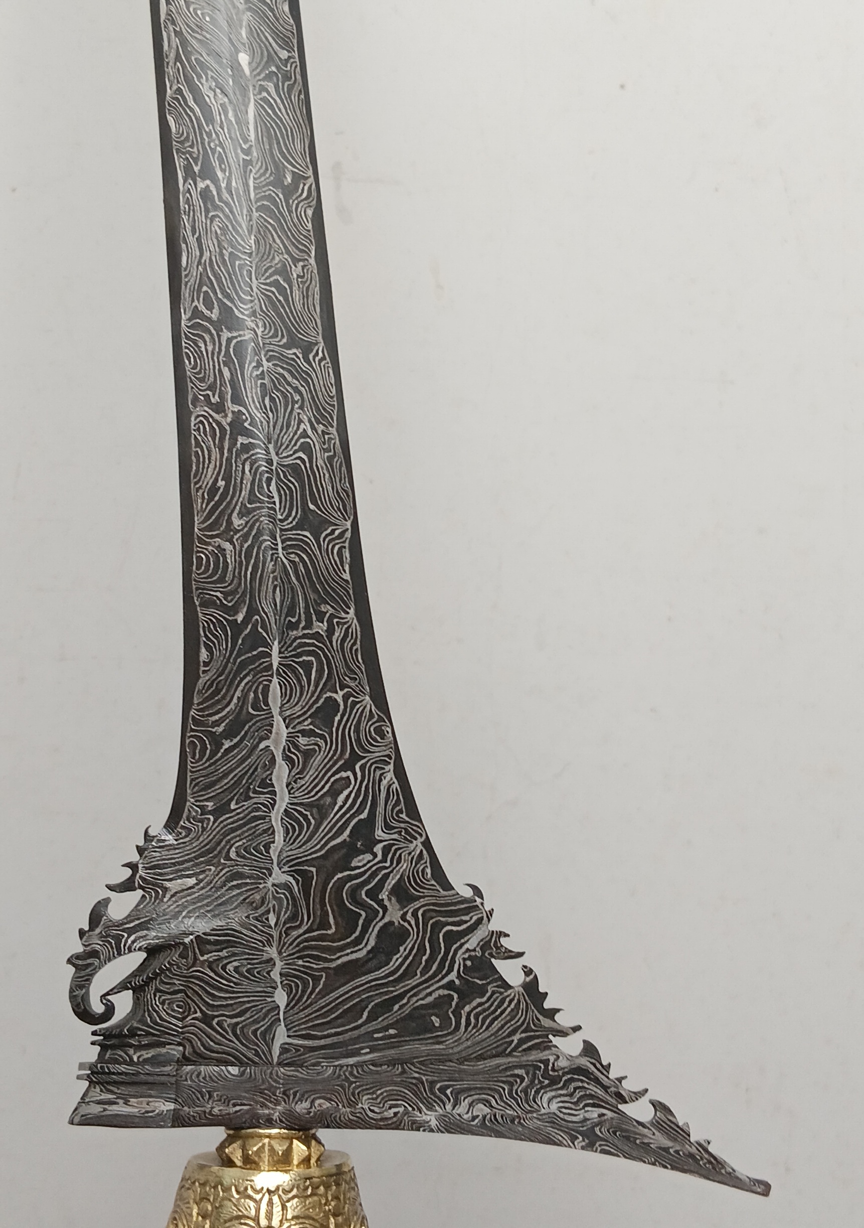 Keris Coteng Lurus Pandai Saras Pamor Kurisi - Image 8
