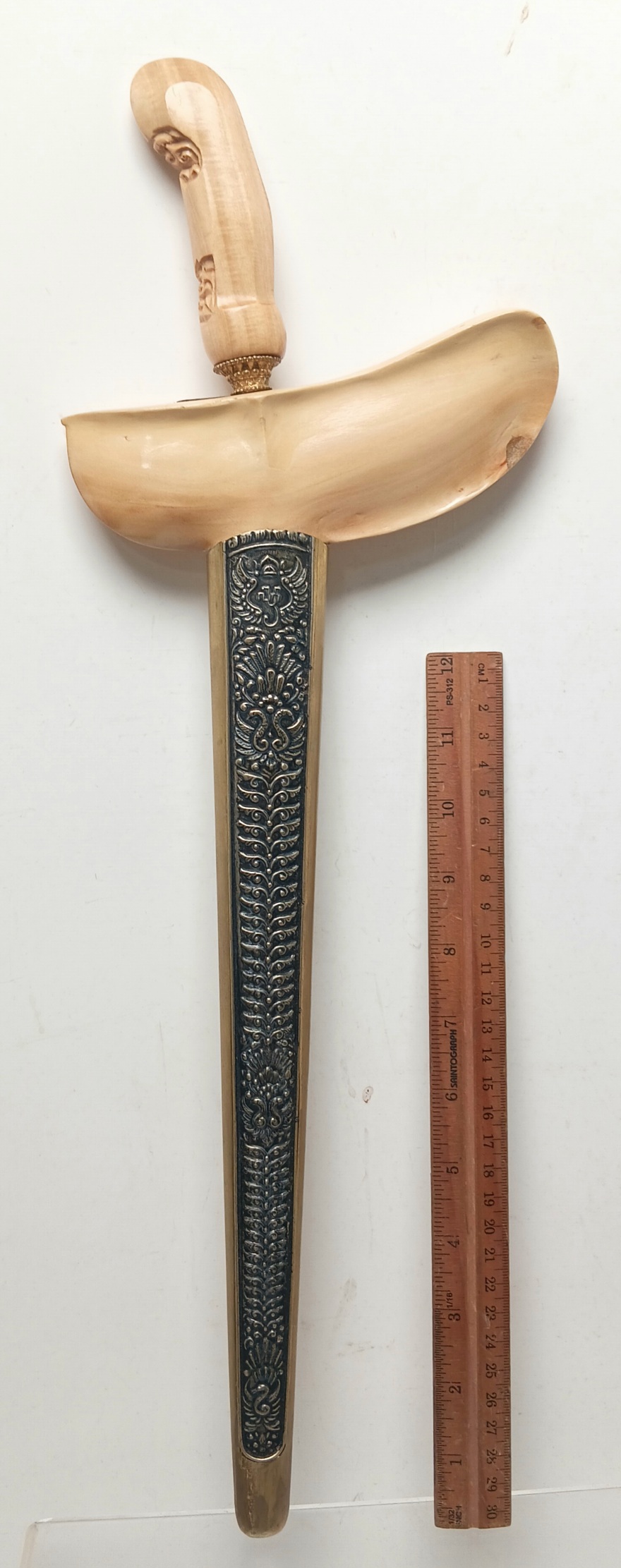 Keris Jawa Luk 3 Dhamar Murub Dwi Warna