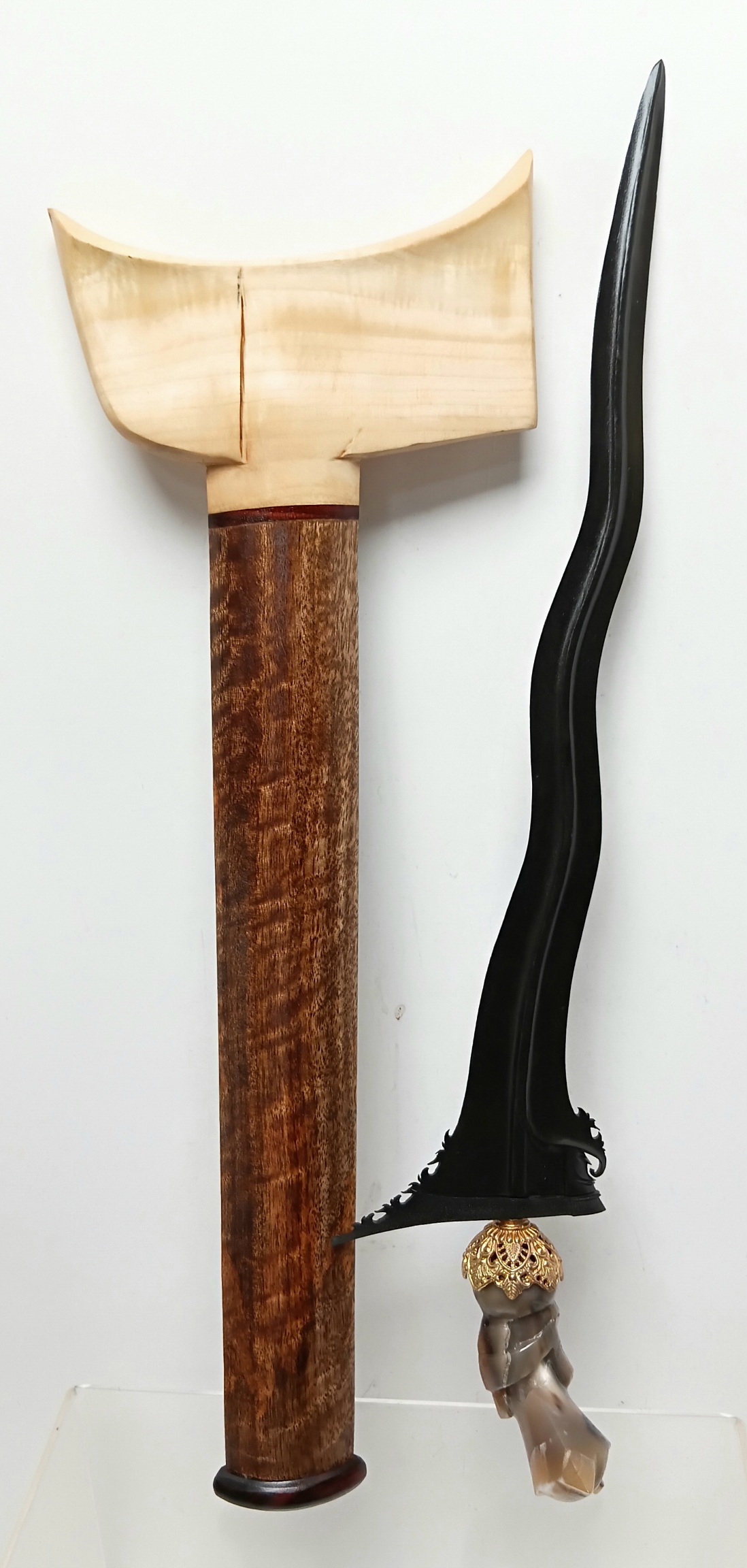 Keris Melayu Luk 5 Malela Tulang Bulat - Image 6