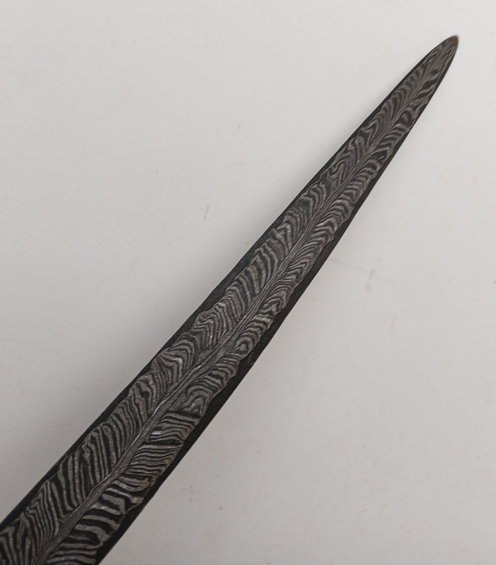Keris Melayu Bugis Lurus Sepokal Bulu Ayam - Image 9