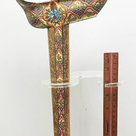 Keris Jawa Luk 7 Sungging Painted Singa Barong